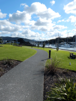 Waterfront walkway from the Town Basin