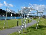 Metal Sculpture at the Town Basin